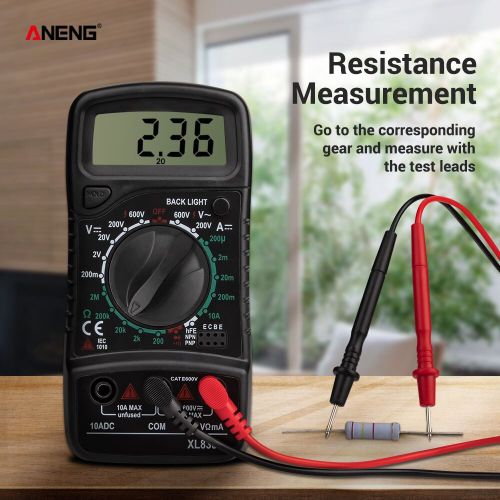 Aneng Multimètre numérique multifonctionnel XL830L, affichage numérique de  haute précision, voltmètre pour électricien à prix pas cher