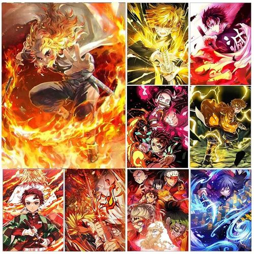 product_image_name-Generic- 9 POSTR A5 Demon Slayer Poster Chambre Haute Qualité-1
