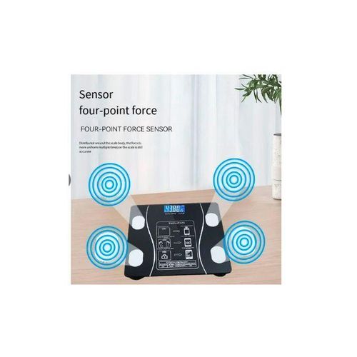 product_image_name-Generic-Balance de pesée intelligente Bluetooth Balance électronique pour perte de poids Balance de graisse corporelle Affichage de la température et de la puissance-5