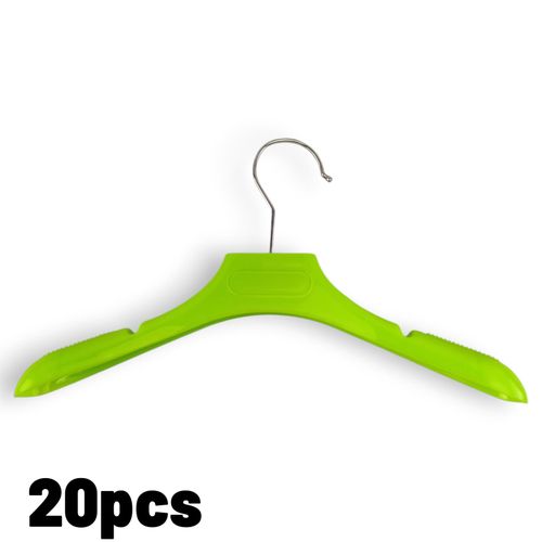 product_image_name-Generic-علاقة ملابس بلاستيكية – مجموعة من 20 قطعة (30 × 18 سم)-1