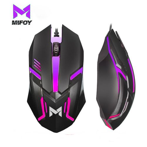 mifoy Souris Gaming M10 Filaire Optique Effet Lumineuse RGB pour PC  Portable, Bureau à prix pas cher