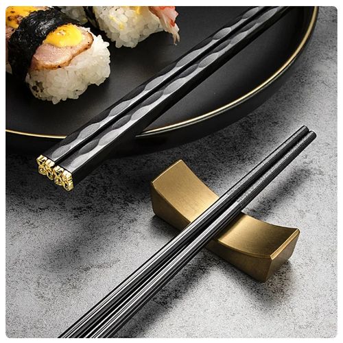 Baguettes japonaises en fibre de verre ambre couleur bonbon, une paire,  anti-ald, bâtonnets à sushi créatifs résistants à l'humidité - AliExpress