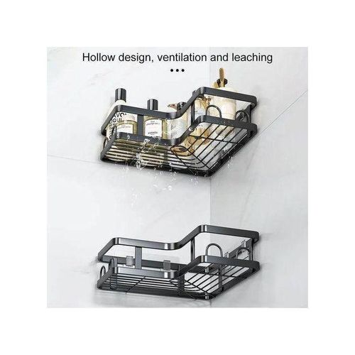 product_image_name-Generic-Étagère de Rangement d'angle set 5 Organisateur Coin Salle de Bain Cuisine Douche SANS perçage-4