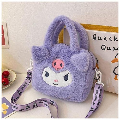 product_image_name-Generic-Sac en peluche Sanrio Kawaii Kuromi Cinnamoroll Melody Cartoon Anime Sac à main Bandoulière, Cadeaux-5