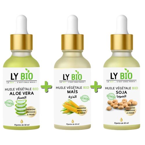 product_image_name-LY BIO-PACK HUILE ALOE VERA 50ml - PIPETTE + HUILE MAIS 50ML - PIPETTE + HUILE SOJA 50ML - PIPETTE-1