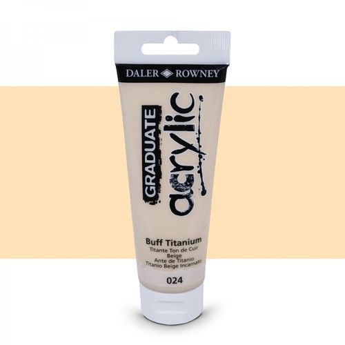 Daler Rowney Peinture Acrylique Graduate Acrylic - 120 ml - 011 Blanc de  Titane à prix pas cher