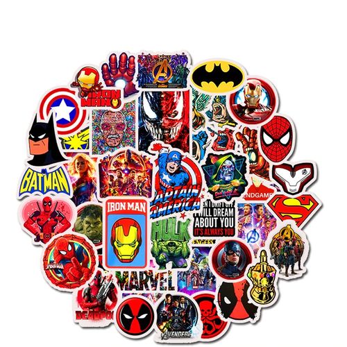 Stickers Marvel, Autocollant Marvel, 50PCS Stickers Avengers, Autocollants  Avengers, Étanches Vinyle Autocollants pour Velo Ordinateur Portable Valise  Skate, Graffiti Néon Sticker pour Enfants Adultes : : Cuisine et  Maison