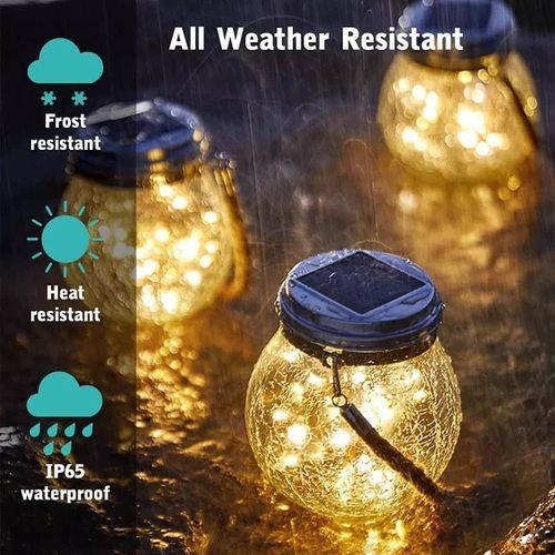 8 Lampe solaire imperméable à l'eau de lumière de boule de LED