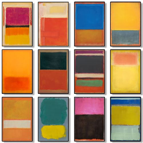 product_image_name-Generic-Decoration 12 Poster Famous Mark Rothko Colorful Abstract Artwork Modern-1