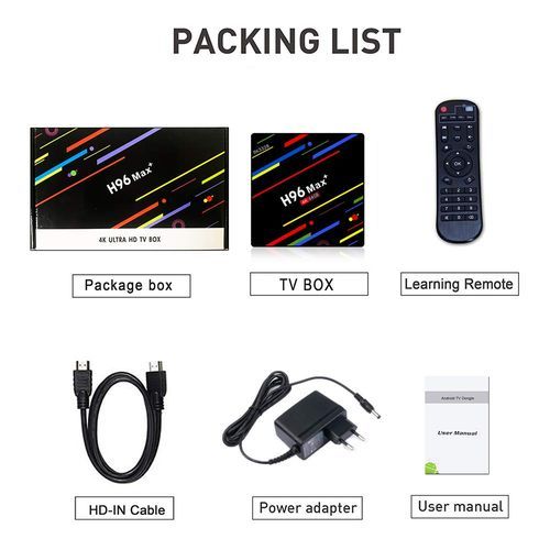 H96 H96 Max Plus 4GB RAM 64GB ROM Android 8.1 USB3.0 TV Box Support HD Netflix 4K Youtube