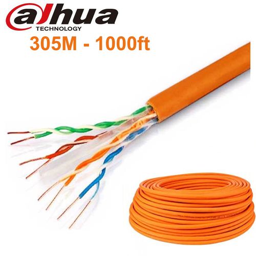 Dahua Câble Réseau Ethernet Bobine 305M 1000ft CAT6 RJ45 LAN UTP 8