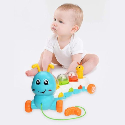 Generic Jouets d'eveil pour bébé de 12 mois + : chenille à tirer