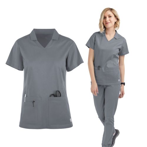 Generic uniforme medical a 3 poches et manches courtes pour femmes avec col a prix pas cher Jumia Maroc