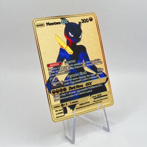 Carte Pokémon Gold Métal - Mewtwo