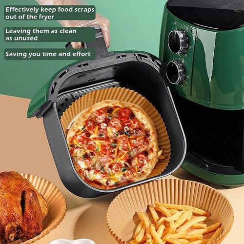 product_image_name-Generic-Lot de 100 Pièces de Papier de Cuisson Jetable pour Air Fryer – Feuilles Antiadhésives Résistantes à la Chaleur-4