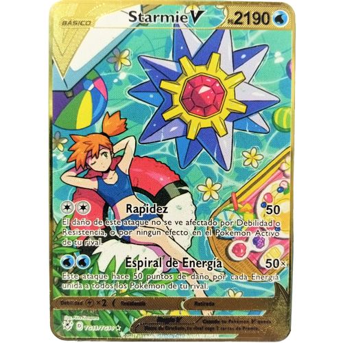 Ô Joué - Cartes Pokémon en métal PIKACHU VMAX - Carte Métal Gold