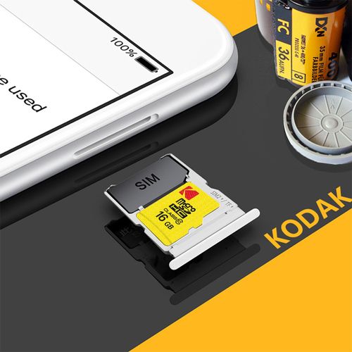 product_image_name-Kodak-بطاقة ذاكرة Micro SD سعة 16 جيجا بايت مع محول فائق السرعة 100 ميجا بايت / ثانية أداء عالي-5