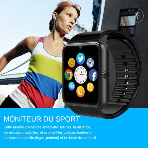 Montre connectée best sale gt08 fiche technique