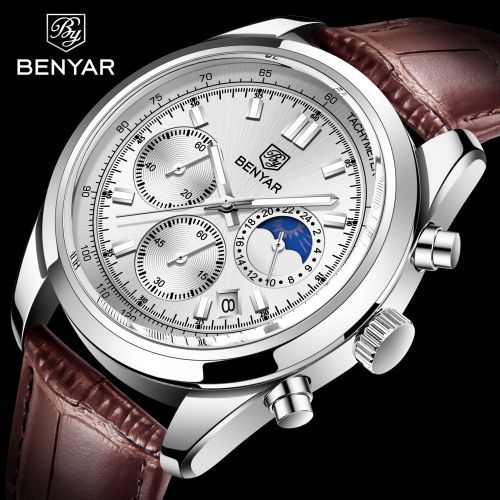 Benyar montres marque de luxe tanche sport Quartz ORIGINALE