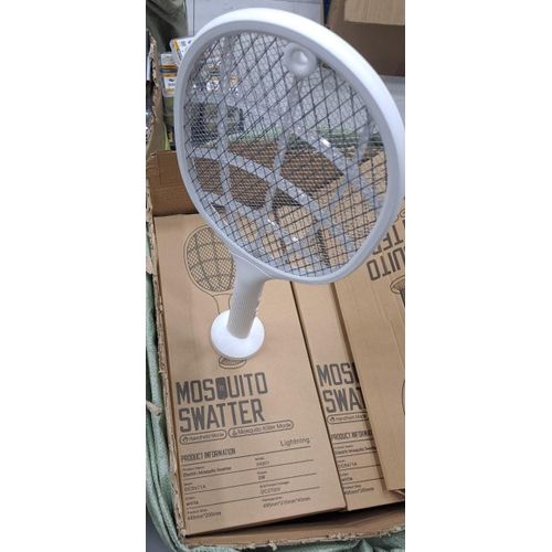 product_image_name-Generic-Raquette anti-moustiques électrique 2 en 1, 2700V, LED, Rechargeable par USB,-2