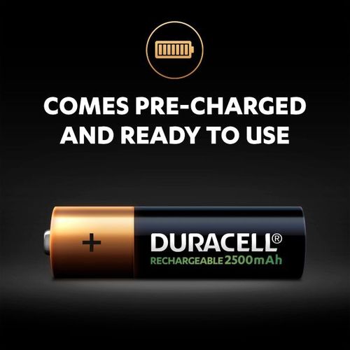 product_image_name-Duracell-Blister 4 Batteries AA Rechargeables NiMh  // 4 Piles Capacité 2500 mAh HR6-4