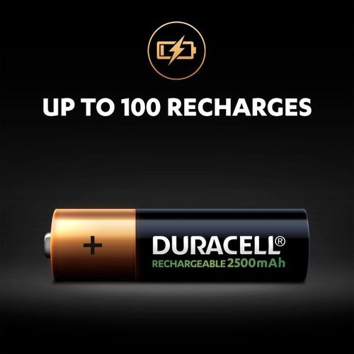 product_image_name-Duracell-Blister 4 Batteries AA Rechargeables NiMh  // 4 Piles Capacité 2500 mAh HR6-5