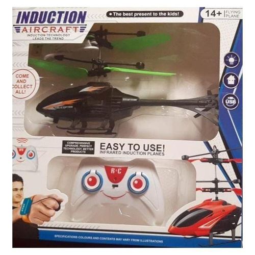 product_image_name-Generic-Drone télécommandé, hélicoptère RC, avion à induction, vol stationnaire, contrôle de charge USB, vert-1