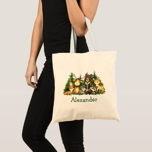 product_image_name-Generic-Large tote bag Wooden Wood Forests Trees Unique, haute qualité-3