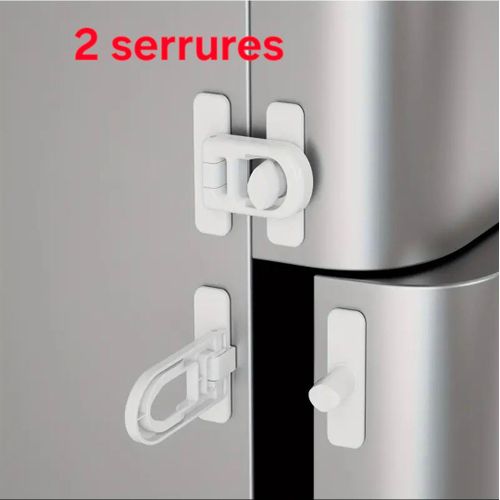 product_image_name-Generic-قطعتان من أقفال الأمان، حماية الأمان للأطفال والرضع، درج، فرن، ميكروويف، ثلاجة-1