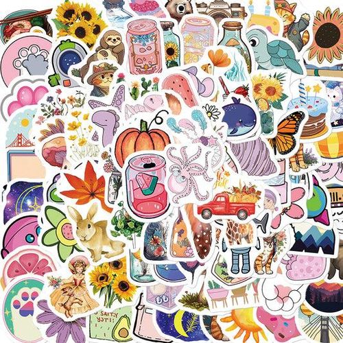 product_image_name-Generic-60pcs Cartoon Cute INS Style Animals 1 Stickers-1