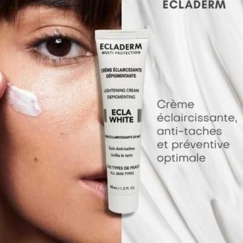 ECLADERM Eclat white creme eclaircissante واش بالصح كتنقي البشرة