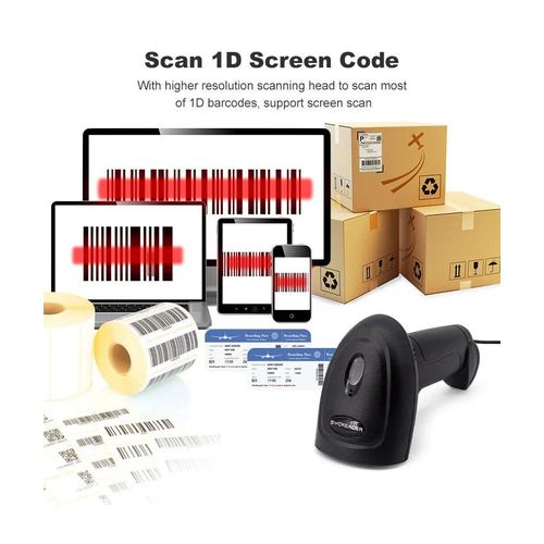 Generic Scanner Code Barre 1D USB Haute Vitesse Lecture Précise POS - image 3