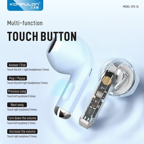 product_image_name-Konfulon-Ecouteur sans fil Original Noir / BTS-34 + Crochets d'Oreilles Sportifs Gratuit-4