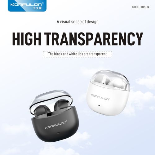 product_image_name-Konfulon-Ecouteur sans fil Original Noir / BTS-34 + Crochets d'Oreilles Sportifs Gratuit-5