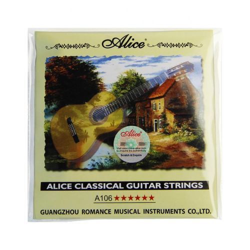 ALICE Jeu de cordes Strings guitare classique A-106 cordes en Nylon  transparent à prix pas cher