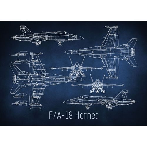 product_image_name-Generic-F18 hornet blueprint  Poster Chambre Haute Qualité-1