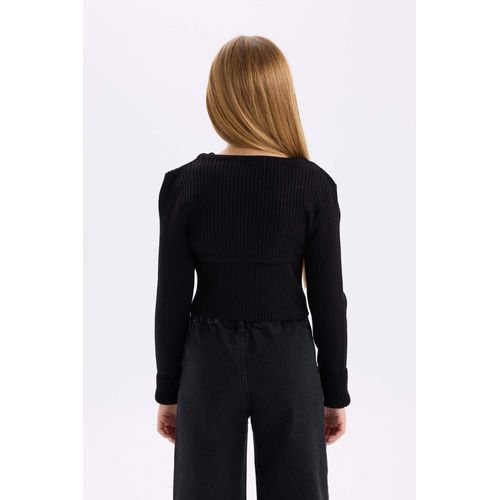 product_image_name-Defacto-بلوفر سليم فيت بياقة مستديرة-6