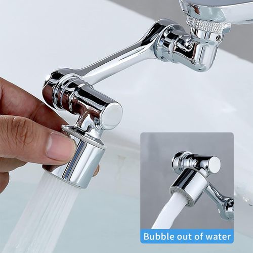 Prolongateur de robinet 1 pièces, rallonge de robinet rotative universelle  360 + 1080, 2 modèles de pulvérisation 1080 Degr