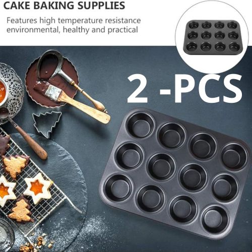 product_image_name-Generic-2 Moule à gâteau 12 tasses Anti-adhésif,moule à cupcake à muffins-Moule à pâtisserie-1