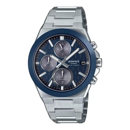 product_image_name-Casio-إديفيس بريميوم بالطاقة الشمسية - إطار من السيراميك وزجاج ياقوتي مقاوم للخدوش - قطر 40 مم - EFS-S650D-2A-1