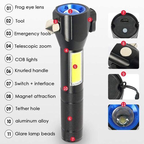 product_image_name-Generic-Lampe torche auto défense Led stroboscopique lumière d urgence by Electro World-6