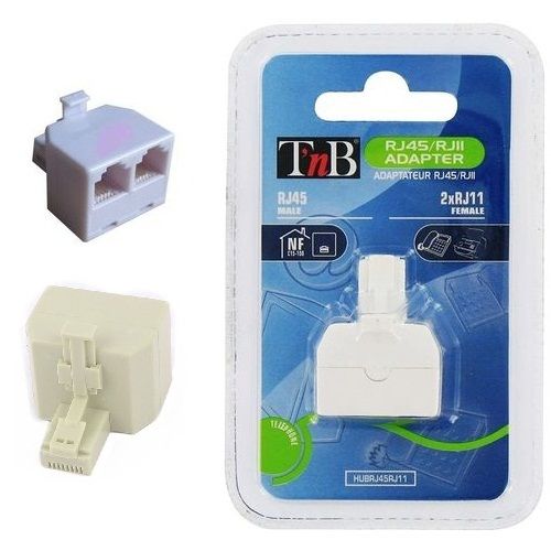 Adaptateur rj11/rj45 2 x rj11 femelle / rj45 male Itc 3788