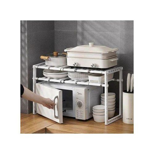 product_image_name-Generic-حامل أبيض متعدد الاستخدامات - رف قابل للتعديل للمطبخ والحمام-4