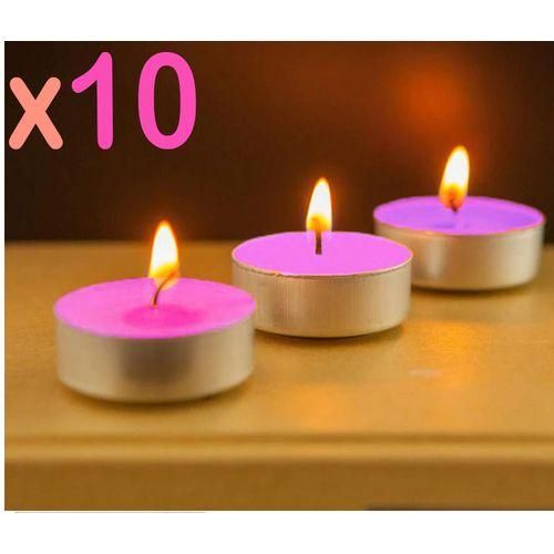 product_image_name-Generic-"Pack de 10 bougies parfumées à la rose, parfaites pour décoration, anniversaires et Noël. "-1
