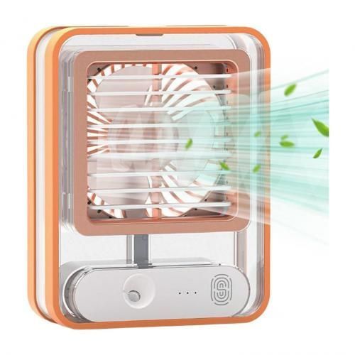 Generic Mini ventilateur avec Brumisateur,Veilleuse LED,électrique Portable  rechargeable à prix pas cher