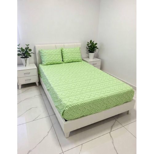 product_image_name-Generic-Ensemble Drap housse + Housse Taie polaire motif tricot 160x200-1