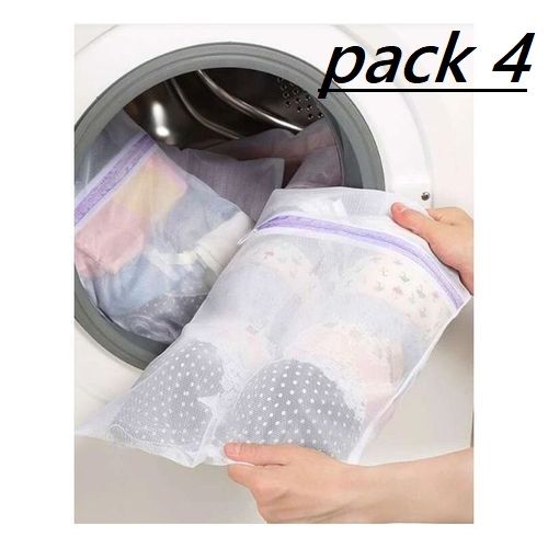 Generic Lot 4 Sacs a linge Pliables de sous-vêtements Pour Machine à laver  deux taille à prix pas cher