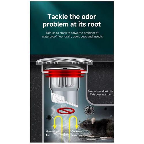 product_image_name-Generic-Clapet de Vidange à Sens Unique anti-odeur, empêche le refoulement des eaux usées, bouchon de douche, utilisé pour les systèmes d'égout de la cuisine, de la salle de bain.-7