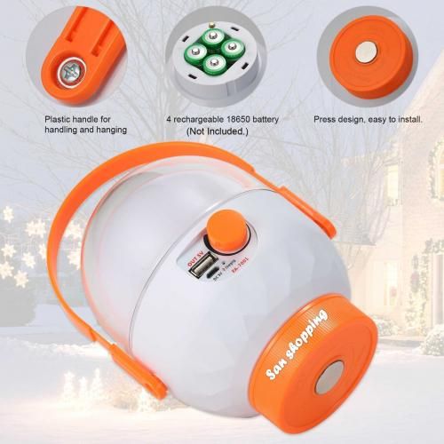 Emergency Lampe LED Portable Rechargeable Camping Urgence Lanterne USB  Tente Bulb à prix pas cher