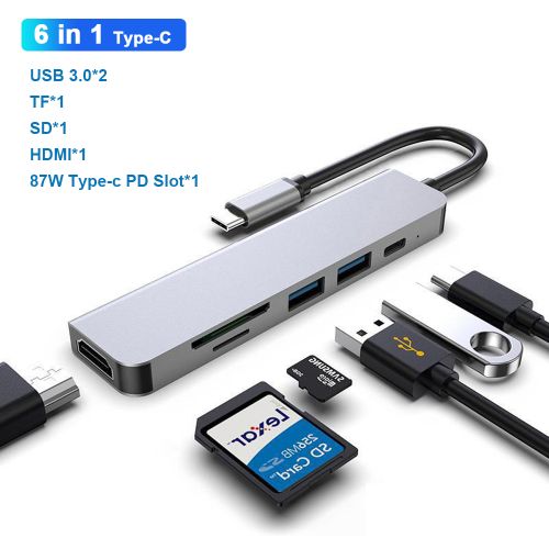 Hub Usb C, adaptateur Usb C multiport pour accessoires Macbook Pro